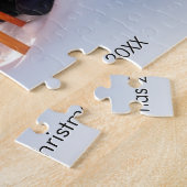 家族の写真クリスマス記念パーソナライズされた品 ジグソーパズル (側面)