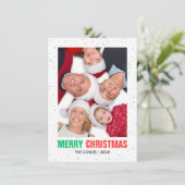 家族の写真クリスマス | シモダンッエレガントク シーズンカード (スタンド正面)