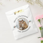 家族の写真クリスマス フェイバーバッグ (封をした状態)