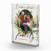 家族の写真グリーン離れクリスマス フォトブロック (右)