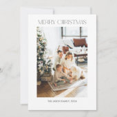 家族の写真コラージクリスマスカード 招待状 (正面)