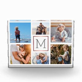 家族の写真コラージモノグラム フォトブロック