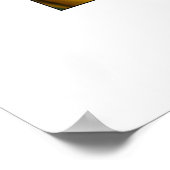 家族の写真コラージモノグラム ポスター (角)