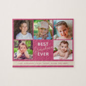 家族の写真コラージュお最高のばああちゃん ジグソーパズル (横)