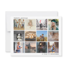 家族の写真コラージュのクリスマスを思い出す年