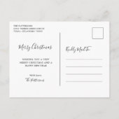 家族の写真コラージュのクリスマスを思い出す年 シーズンポストカード (裏面)