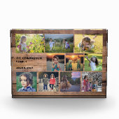 家族の写真コラージュのフォトブロックを作成する フォトブロック (正面)