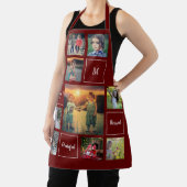 家族の写真コラージュのモノグラムを作成する エプロン (インサイチュ)