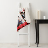 家族の写真コラージュの休日が一緒にいる シェルパブランケット (インサイチュ)