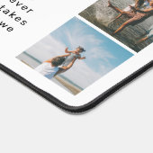 家族の写真コラージュの皮とスティック写真 デスクマット (コーナー)