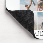 家族の写真コラージュの皮とスティック写真 マウスパッド (コーナー)