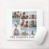 家族の写真コラージュの皮とスティック写真 マウスパッド (マウス)