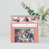 家族の写真コラージュの自宅愛のメッセージ (スタンド正面)