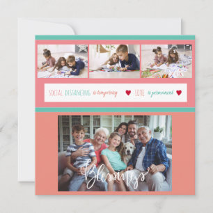 家族の写真コラージュの自宅愛のメッセージ