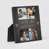 家族の写真コラージュテンプレートキープサキーラブパパ フォトプラーク (正面)