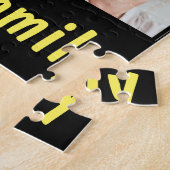 家族の写真コラージュテンプレート画像4枚 ジグソーパズル (側面)