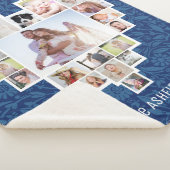 家族の写真コラージュハートフローラブルー25写真名 シェルパブランケット (3/4)