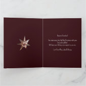 家族の写真コラージュメリークリスマス カード (内部)