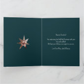 家族の写真コラージュメリークリスマス カード (内部)