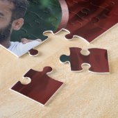 家族の写真コラージュ夕日1124 ジグソーパズル (側面)