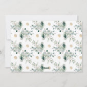 家族の写真コラージュ宗教的なクリスマス シーズンカード (裏面)