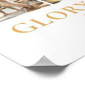 家族の写真コラージュ宗教的クリスマスプレゼント ポスター (角)