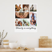 家族の写真コラージュ懇親会完璧なギフト ポスター (キッチン)