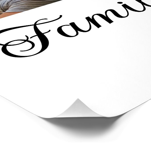 家族の写真コラージュ懇親会完璧なギフト ポスター (コーナー)