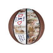 家族の写真コラージュ最高のパパ永遠の父の日 ミニバスケットボール (縦)