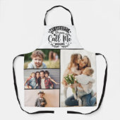 家族の写真コラージュ母の母の日4日 エプロン (正面)