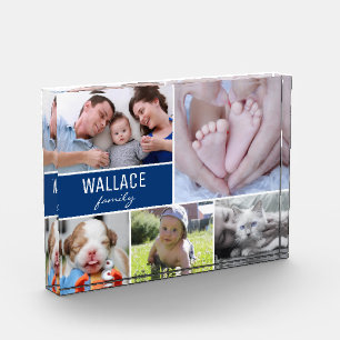 家族の写真コラージュ複数写真 フォトブロック