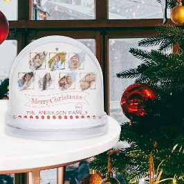 家族の写真コラージュ記念クリスマスメリー