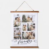 家族の写真コラージュ記念 吊り下げ型タペストリー