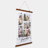 家族の写真コラージュ記念 吊り下げ型タペストリー