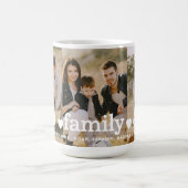 家族の写真コラージュ3写真最高の家族今まで可愛い コーヒーマグカップ (中央)
