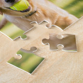 家族の写真コラージュ6写真名黒 ジグソーパズル (側面)