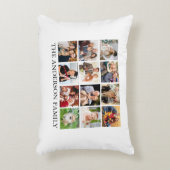 家族の写真コラージュ アクセントクッション (正面(垂直))