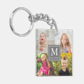 家族の写真コラージュ キーホルダー (正面左)