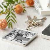 家族の写真コラージュ キーホルダー (側面)