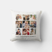 家族の写真コラージュ クッション (正面)