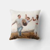 家族の写真コラージュ クッション (裏面)