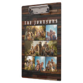 家族の写真コラージュ クリップボード (左)