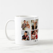 家族の写真コラージュ コーヒーマグカップ (左)