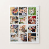 家族の写真コラージュ ジグソーパズル (縦)