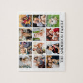 家族の写真コラージュ ジグソーパズル (縦)