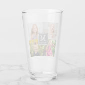 家族の写真コラージュ タンブラーグラス (裏面)