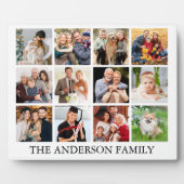 家族の写真コラージュ フォトプラーク (正面)