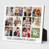 家族の写真コラージュ フォトプラーク (側面)