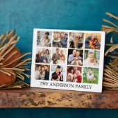 家族の写真コラージュ フォトプラーク (側面)