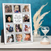 家族の写真コラージュ フォトプラーク (側面)